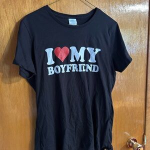 I ❤️ my Boyfriend + I ❤️ my Girlfriend shirts!